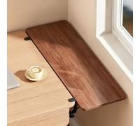 Vassoio di estensione da tavolo pieghevole con clip, estensione da tavolo, supporta braccio, espande lo spazio sulla scrivania, adatto per scrivanie di casa/ufficio/computer Teak 60*20cm/23.6*7.9in