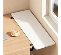 Vassoio di estensione da tavolo pieghevole con clip, estensione da tavolo, supporta braccio, espande lo spazio sulla scrivania, adatto per scrivanie di casa/ufficio/computer White 70*20cm/27.6*7.9in