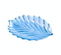 Vassoio di frutta a forma di foglia acrilica e scaffale, stile: piatto (blu)