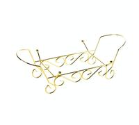 Vassoio di frutta a forma di foglia acrilica e scaffale, stile: scaffale (dorato