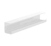 Vassoio Di Gestione Cavi Sotto La Scrivania Passacavi sotto il tavolo la scrivania Organizzatore di cavi Nessuna traccia Vassoio protezione dal design allargato for vari tavoli(40cm-white)