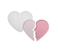 Vassoio di immagazzinaggio del crepacuore del silicone Stampi Getti Stampi di stoccaggio di gioielli Stampi per piastre di stoccaggio in resina epossidica Intonaco Vassoio Heartbreak Piatto in