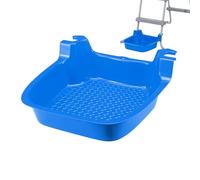 Vassoio di lavaggio del piede della piscina, vassoio per bagni in piscina | Stazione di lavaggio del piede della,Accessori della stazione di non slip portatili per la festa della spia