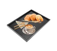 Vassoio di Legno, Vassoio da Caffè con Forma Rettangolare, Vassoio da Portata Grande in Legno Vassoio per Alimenti per la Prima Colazione, Vassoio Cucina per Snack Tè (40 x 30 cm)