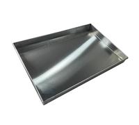 Vassoio di raccolta condensa in acciaio inox per condizionatori d'aria, impermeabile, adatto per condizionatori d'aria portatili, condizionatori d'aria per camper, alimenti per animali domestici