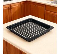 Vassoio di ricambio per friggitrice ad aria in acciaio inox per Plus 10 Qt - Griglia a rete perforata con rivestimento non rivestito, lavabile in lavastoviglie, 26 x 23 x 1,2 cm