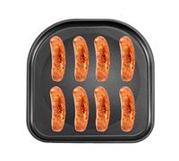 Vassoio di ricambio per friggitrice ad aria, piastra per griglia e croccante, in acciaio inox, per friggitrice ad aria in acciaio inox, vassoio da cucina rimovibile in rete per cosce di pollo fritto e