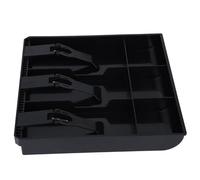 Vassoio di ricambio per registratore di contanti, con 3 scomparti per banconote, in plastica, robusta e leggera, clip a molla per una pressione salda, scomparto a forma di bordo, facile accesso