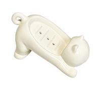 Vassoio di sapone per gatti in ceramica - supporto per spugna alla , base non scivolata, smalto decorativo, forma compatta, luoghi di drenaggio 'acqua | per lavabo, doccia, vasca