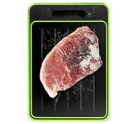 Vassoio di Scongelamento 4 in 1, 36.5 x 25 x 1cm Piastra di Scongelamento rapido per Carne e Cibo Congelati, Frost Away Tagliere con funzione di scongelamento, Senza Perdita di Gusto