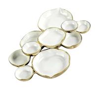 Vassoio di servizio a grappolo,Vassoio di presentazione a piani in stile retrò | di servizio decorativa per ricevimento - Per frutta verdura insalata Pasta salumi dolci buffet feste e