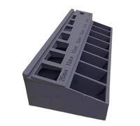 Vassoio di smistamento delle viti trasportabile per viti a mandorle evidenziando sostanze strategiche permanenti e scomparti modificabili Scatola impilabile per pianificazione hardware