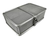 Vassoio di sterilizzazione, scatola dello sterilizzatore dello strumento medico, canestri della maglia dell'acciaio inossidabile per gli strumenti dentali e medici