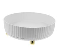 Vassoio di stoccaggio multiuso rotabile rotondo 1pc rotondo Simple Home