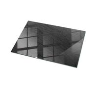 Vassoio di Vetro XXL 100x70 cm Rettangolare Piano d'appoggio Tavolini da caffè Vetro Temperato dalla Cucina, Sala da Pranzo o dal Soggiorno Decorazione Transparente - Motivo Pietra Naturale