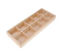 Vassoio Di Visualizzazione Dei Contenitori Di Legno Per Il Fiore Succulente
