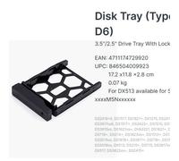 Vassoio disco ricambio per Synology tipo D6 adatto per DS3622xs Plus e DS3617xSI