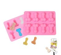 Vassoio divertente in silicone per cubetti di ghiaccio, 2 pezzi, realizzato a mano, per San Valentino, riutilizzabile, per cioccolato, caramelle, cubetti di ghiaccio, dessert, decorazione per torte