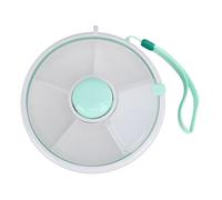 Vassoio Diviso per Frutta e Snack per Bambini, Pacchetto Originale di Spinner, Contenitore Rotante per Snack, per Feste, Picnic, Campeggio (GREEN)