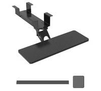 Vassoio e cassetto per tastiera regolabili sotto la scrivania, design ergonomico inclinabile e girevole per un'altezza perfetta, ideale per uso domestico e ufficio con spazio per tastiera e mouse