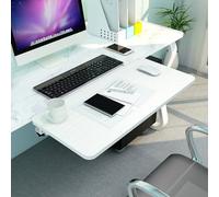 Vassoio ergonomico per tastiera in legno da 55/65/75 cm, estensore da tavolo pieghevole per casa e ufficio, pannello di supporto per computer salvaspazio per maggiore comfort e produttività