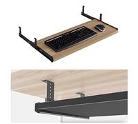 Vassoio ergonomico per tastiera in legno, estensione regolabile a scorrimento, riduce la fatica, migliora l'efficienza del lavoro, 54/60/70 x 27 cm, perfetto per uso domestico e ufficio