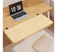 Vassoio ergonomico per tastiera in legno, estensione regolabile e pieghevole, per casa e ufficio, 50 x 20 cm, ideale per la configurazione della tastiera comoda e salvaspazio