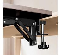 Vassoio ergonomico per tastiera, per scrivania del computer, piattaforma scorrevole regolabile e pieghevole, con supporto per gomito, nero, 75 cm x 24 cm, adatto per G 64 cm x 24 cm, design