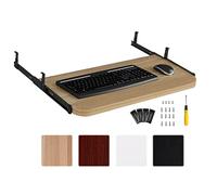Vassoio ergonomico per tastiera sotto la scrivania regolabile in altezza scorrevole per tastiera e mouse vassoio estraibile in legno 54 60 70 x 27 cm per postazione di lavoro del computer