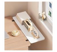 Vassoio ergonomico pieghevole per tastiera, mensola di estensione multifunzione, con morsetto, senza trapano, ideale per casa e ufficio, bianco, 40 x 20 cm