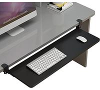 Vassoio ergonomico regolabile per tastiera con morsetto, estensione da scrivania scorrevole per computer, mensola salvaspazio da scrivania, D-750 x 250 mm (B 520 x 250 mm)