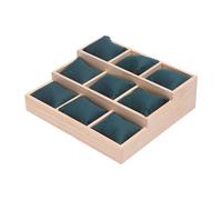 Vassoio espositore per orologi, 9 griglie, organizer a tre strati, vassoio