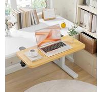 Vassoio estensibile da scrivania pieghevole ergonomico per tastiera, 40 x 20 cm, supporto per bracciolo per casa e ufficio, design compatto per un maggiore comfort (Khaki, 50 x 25 cm)