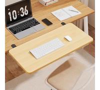 Vassoio estensibile ergonomico da scrivania, senza installazione, pieghevole, per tastiera, cassetto, mensola da scrivania, per ufficio, tavoli da pranzo, librerie, giochi e altro soluzione
