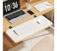 Vassoio estensibile ergonomico da scrivania, senza necessità di installazione, pieghevole, per tastiera, cassetto, morsetto, perfetto per scrivanie, tavoli da pranzo, librerie e configurazione da