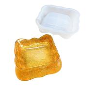 Vassoio Fai -da -te Stampo Silicone Stampi A Fusione Epossidica Geometria Geometria Del Posatenessetti Che Forniture Decorazioni Da Tavolo Tampone Posacenere Stampi Silicone
