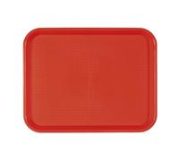 Vassoio Fast Food 35,5X45,3 Cm Rosso Pp - 12 Unità