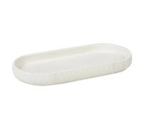 Vassoio Filami in resina bianco opaco 10x27x2,5 cm Bianco