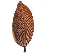 Vassoio Foglia Noce Fatto a Mano per Caffè per Tè Dessert Design Legno Natural
