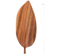 Vassoio Foglia Noce Fatto a Mano per Caffè per Tè Dessert Design Legno Natural