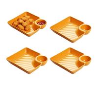 Vassoio Foodserver Vassoi antiscivolo resistenti al calore per salsa | Tagliere per carne Piatto da portata per snack per feste dolcetti gnocchi di frutta macedonia colazione pranzo cena
