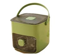Vassoio for cubetti di ghiaccio con coperchio e paletta, stampo a doppio strato da 48, pressa grande capacità a rilascio facile, gadget cucina(Green)