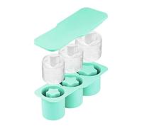 Vassoio for cubetti di ghiaccio in silicone for stampo a cilindro con coperchio Vassoi riutilizzabili for bicchieri for tazza da 30/40 once(Blue)