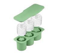 Vassoio for cubetti di ghiaccio in silicone for stampo a cilindro con coperchio Vassoi riutilizzabili for bicchieri for tazza da 30/40 once(Green)