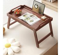 Vassoio For Divano, Tavolo For Laptop Con Maniglie Cave E Recinzione Rialzata, Pieghevole, Doppio Fissaggio Con Tenone E Viti