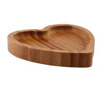 Vassoio for gioielli in legno d'amore da 2 pezzi, portaoggetti a forma di cuore, decorazione in legno, tortiera for frutta, espositore for gioielli da ufficio Per Conservare Ed Esporre Orecchini