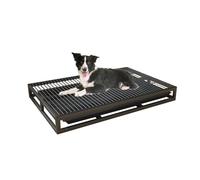 Vassoio for toilette for cani in metallo, vassoio for addestramento for cuccioli di animali domestici for interni ed esterni, lettiera for cani portatile, lettiera for cani in metallo con vassoio for