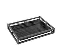 Vassoio for vasino for cani, lettiera in metallo for interni ed esterni, vassoio for addestramento for WC vasino for cani, supporto portatile for pipì for cuccioli(54cm/21.2in)