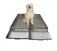 Vassoio for vasino for cani, toilette for addestramento for cani in acciaio inossidabile, vassoio for addestramento for cuccioli di animali domestici for interni ed esterni(105cm/41.3in)