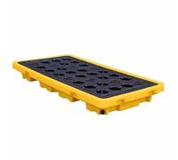 Vassoio for versamenti del serbatoio 'olio modulare con scarico, pallet di contenimento dei versamenti impilabile 1 pcs(130x68x15cm)